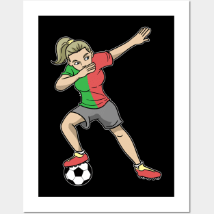 Soccer Portugal Soccer Player Girls Posters and Art